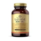 Solgar L-Lysine Vegetable Capsules, 500 mg, 100 Count