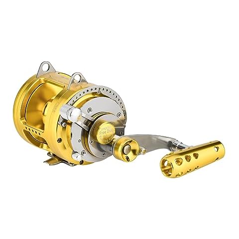 Gomexus Trolling Reel Shark Tuna Tournament Reel Smooth Durable 2 Speed 70lbs 30W 10 Tear Test Cover