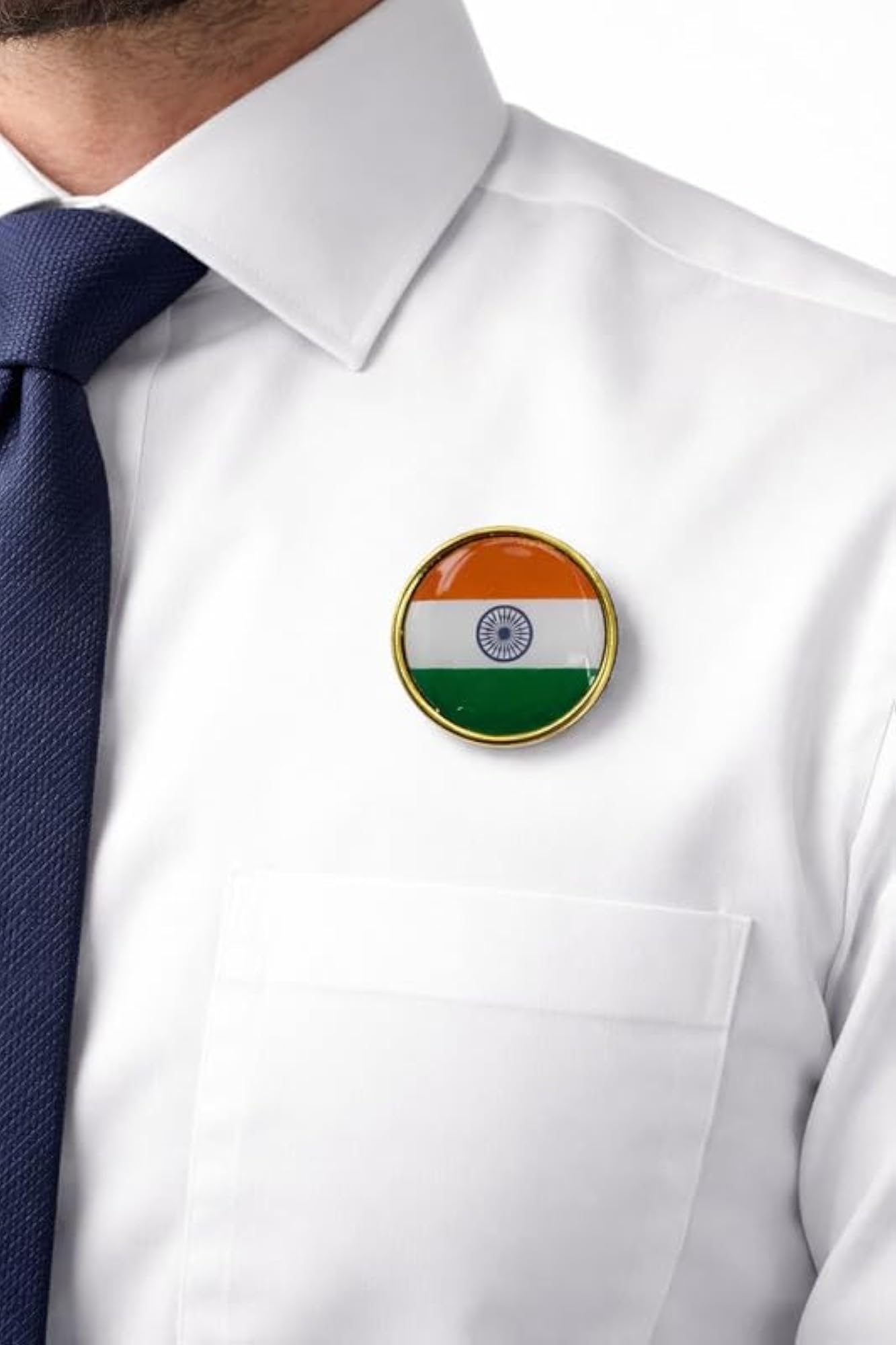 Men's Indian Flag Lapel Pin Badge Brooch, National Events