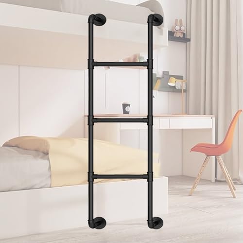 Escalera de metal de 105 cm antideslizante para evitar caídas al subir a la litera 2