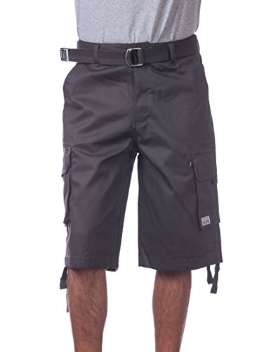 Pro Club�����YCargo Shorts with Belt �J���[: �u���b�N