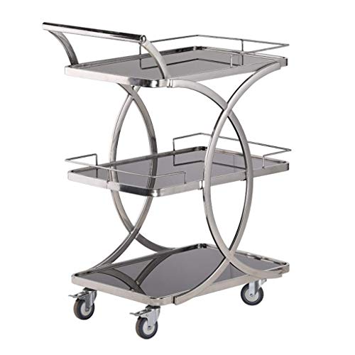 Moderne Gastgeberin Beauty Getränke Servierwagen mit Weinregal und Rädern...