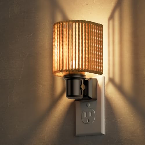 Image of L LOHAS LED Night Lights Plug into Wall, Plug in Night Light Dimmable 100LM | Bohemian Nightlight with Light Sensor, Boho Nightlights, Farmhouse Decorative Warm Bedside Bedroom Bathroom Hallway, 1 Pack