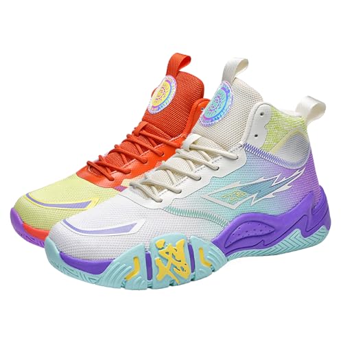 Mens Basketball Shoes Womens High Top Breathable Sneakers Fashion Non Slip Outdoor Sport Shoes Volleyball Shoes