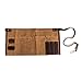 Luchuan Waterproof Waxed Canvas Tool Apron With the Adjustable Genuine Leather Belt (Khaki)