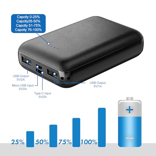5V2A 10000mAh Power Bank for Heated Vests and Jackets (Not Compatible with 7.4V Heated Clothing)