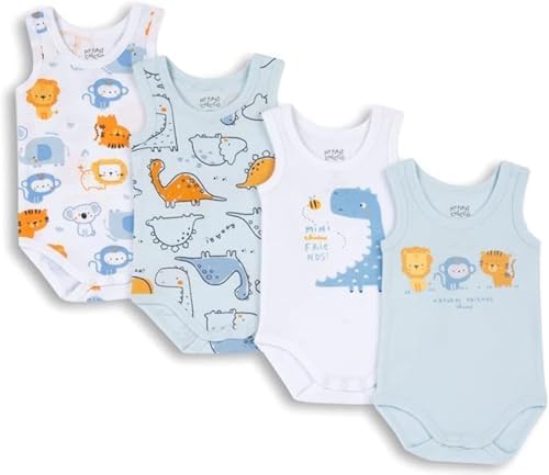 Chicco Baby - Jungen Body Ärmellos aus 100% Baumwolle Mit Praktischer Öffnung NOS_2