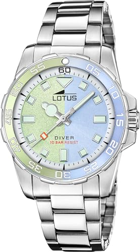 Montre étanche Lotus femme anti rayure en acier argenté