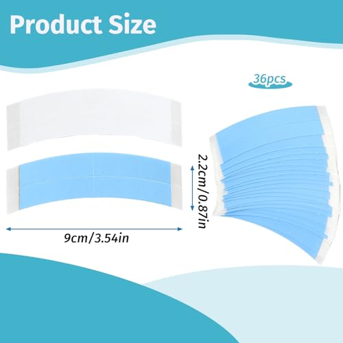 Abeillo 36 Unidades de Fita de Renda para Perucas, Fita de Peruca Transparente para Sistema de Cabel