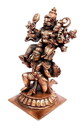 Image of Copper Lakshmi Narasimhar Idol 4.7 in | 510g