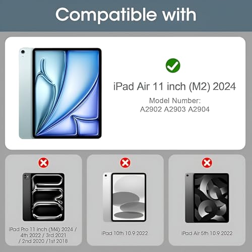 Image of Tempered Glass For iPad Air 11 inch M2 /M3 2024 /2025 Full Screen Protector Guard For iPad Air 11 inch M2 /M3 2024 /2025 Tablet - 1 Pack