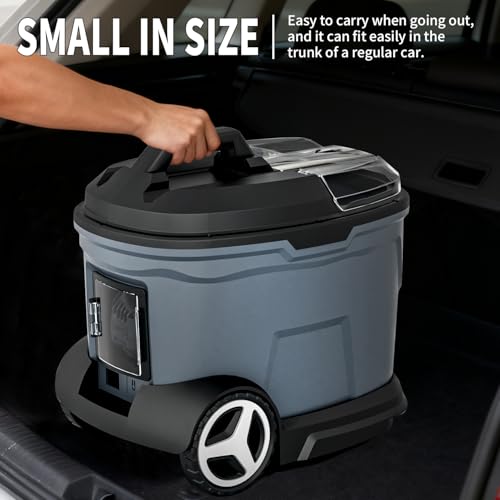 schnelles USB-C Ladeport und LED-Display für Tank- und Ladezustand während Praxistests (109 Zeichen).