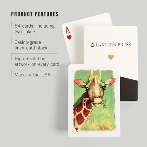 Baraja de Poker con 52 Cartas y Diseño Jirafa miniatura 3