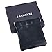 Multi-Purpose Protective Soft case Wallet, Black or Brown, Ideal for Condoms/Credit Cards/Coins - Holds up to 4 XXL Condoms / 15 Credit Cards / 40 Quarters (Black)