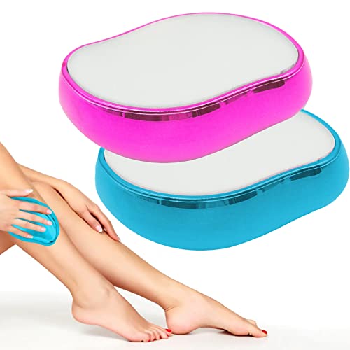 Removal, removedor de pelo sin afeitar, piedra de cristal, depilación Bodyme, Magic Hair Removal, cristal Shiny quitapelos 2 unidades (azul + rosa) Cover