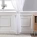 MIULEE Cortinas Bolsillo Poliéster Pom Translucida de Dormitorio Moderno Ventana Visillos Salon...