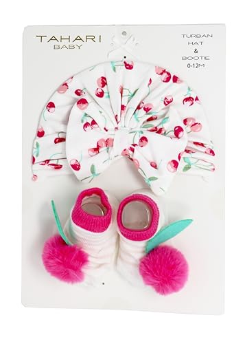 Baby Girl Gift Basket: 3 Onesies, 1 Pair of Matching Pants, 2 Piece Tahari Set, Socks and More - Image 3