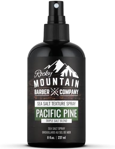 Sea Salt Spray for Hair for Men - Made in Canada - Adds Volume, Texture and a Light Hold to Your Hair - For All Hair Types - Triple Salt Blend - 8 oz