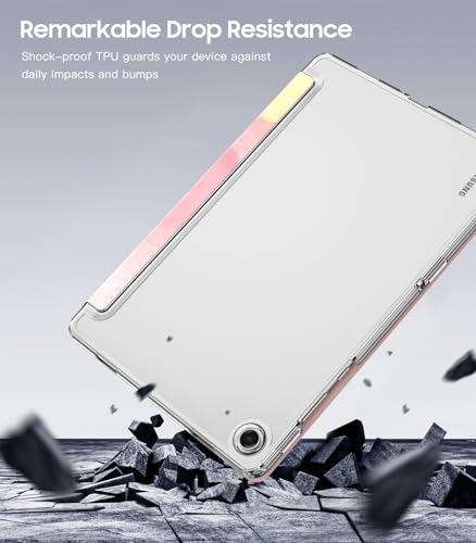 Image of TiMOVO Soft Case for Samsung Galaxy Tab A11+ /A11 Plus 11 inch 2026, Rainbow | Fit for SM-X230 /X236 /X238, Slim Soft TPU, Translucent Frosted Back, Auto Wake /Sleep
