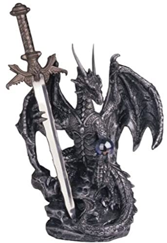 StealStreet George S. Chen Imports SS-G-71329 Dragon Collection with Sword Collectible Fantasy Decoration Figurine