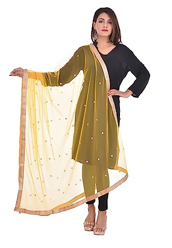 Image of YOUTHQUAKE Women's Embroidered Net Dupatta