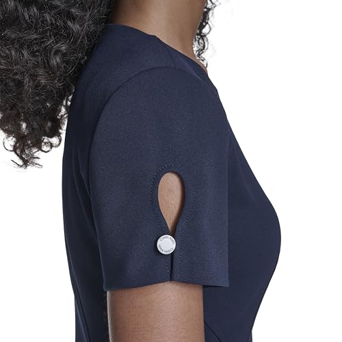 Image of Calvin Klein Women's Seamed Scuba Crepe Sheath Dress