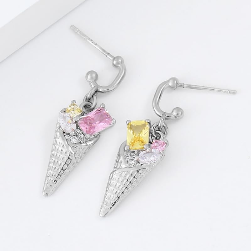 Boucles d'oreilles zircon et créoles dormeuses haute finition - 5