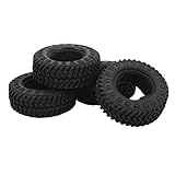 HOHE QUALITÄT: RC-Reifen bestehen aus hochwertigem Gummimaterial, sind mit Schwammfutter, geringem Gewicht, starker Flexibilität, exquisiten Simulationsdetails, Verschleißfestigkeit und guter Qualität ausgestattet.