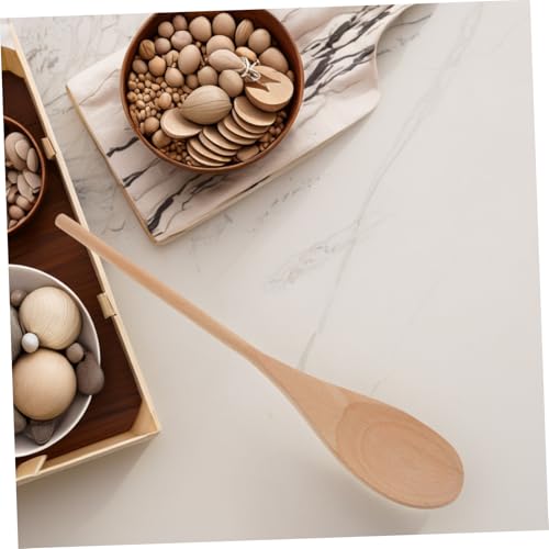 Juego de herramientas de cocina PRETYZOOM con cucharas de madera para mezclar alimentos 5