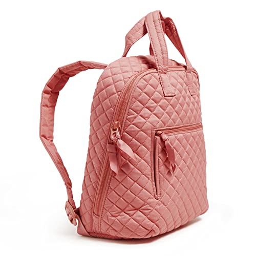 Mochila mini Vera Bradley de algodón reciclado, terracota miniatura 2