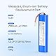melasta 2900mAh Li-ION Akku für iLife Zaco V5s Pro,V5s V4,V3s Pro, V4, V40, V50, V5s Pro, V5x, V80, V8s, V85, X750 Serie, Ersatz für iLife Staubsauger 18650B4-4S1P-AGX-2 Akku.(14.4V / 2900mAh)