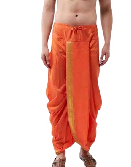 SONBAI Men Fancy Dhoti Maharaj Silk Readymade Stitched-picture-39