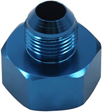 Dracary Nitrous Bottle Nut Adapter With Washer (Blue, 6AN)