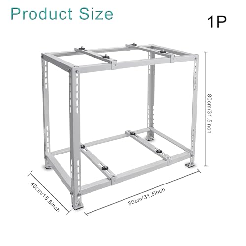 Support de condenseur à deux niveaux réglable pour mini-split et pompe à chaleur