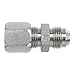 Brennan Industries C2402-16-16-SS Stainless Steel Straight Flareless Bite Type Fitting, 1" Bite Type Tube x 1-5/16"-12 Male JIC