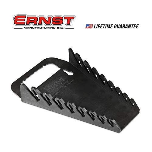 Image of Ernst Manufacturing 5047-Black Gripper 8-Wrench Organizer Color: Black Style: 8-Wrench Model: 5047-Black (Hardware & Tools Store)