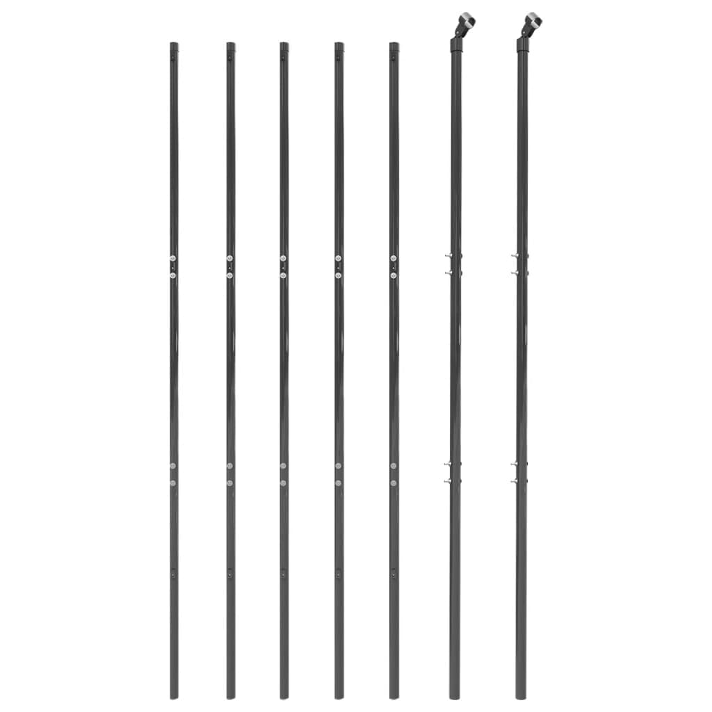 ShGaxin Cerca de Alambre de Acero galvanizado Gris Antracita 1,6x10 m, Malla Metalica, Malla Alambre, Alambre para Conejos, Vallas De Obra, Mallas para Gallinero - 154212
