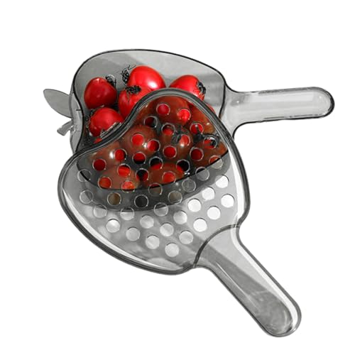 escurridor, cuenco para lavar frutas,Colador de alimentos con asa y tapa - Contenedor de almacenamiento de alimentos, cucharón de agua, colador de cocina pequeño para bayas, ensaladas