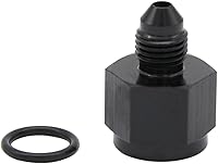 Vista 24 de 1/8 NPT hembra a -3 AN AN3 macho Flare Thread Expander adaptador Expander Accesorios de manguera Aluminio Negro