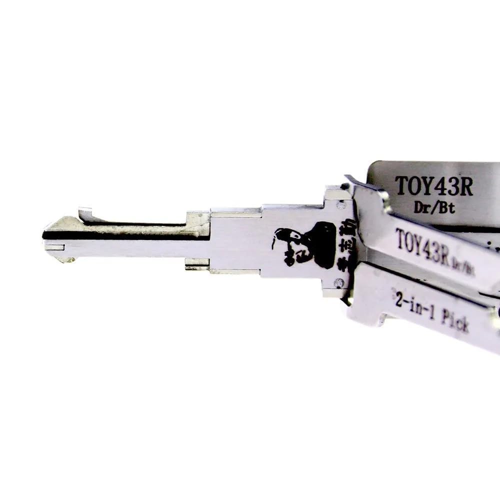 LiShi TOY43R 2 en 1 ganzúa y decodificador para coche, lector de llaves de coche, herramientas profesionales de cerrajero, ganzúas de bloqueo automático