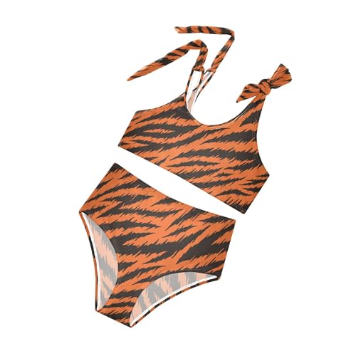 Image of Girls Tankini Swimsuit 2 Piece Pink Unicorn Donuts Summer Beach Bikini Bathing Suit 3T