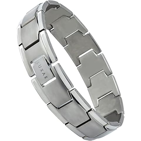 LUXAR® Men's Titanium Link Bracelet Cover