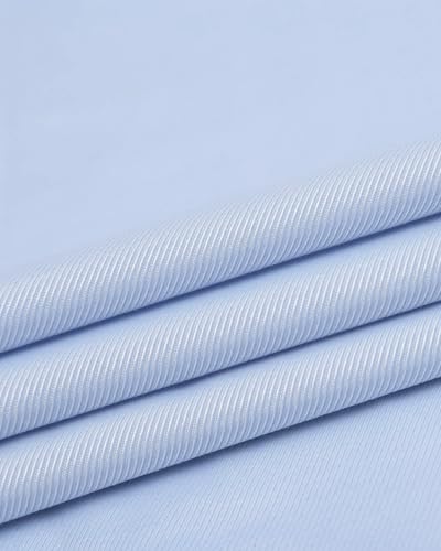 Image of Alimens & Gentle French Cuff Regular Fit Dress Shirts (Cufflink Included) | Office Work,Business Casual,Wedding,Formal Event,Interview,cufflink,Soft,Breathable,Polyester Cotton
