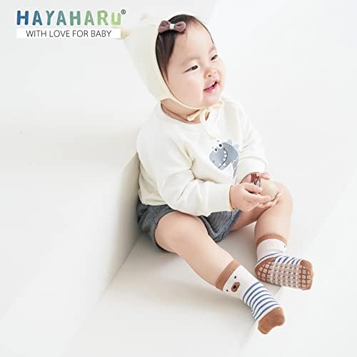 HAYAHARU Anti-slip Baby Socks 0-5 Years Old Fox SMALL - Image 3