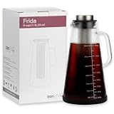 bonVIVO Kaffeebereiter Glas 1,9l, Glaskanne mit Edelstahlfilter
