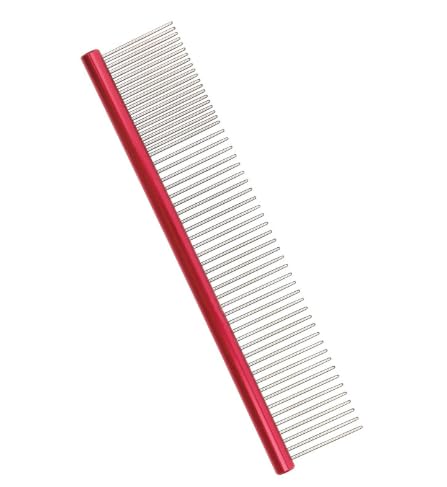 Dog comb, stainless steel comb, pet specific comb