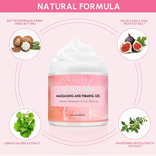 Saisze Cellulite Cream, Massaging And Moisturizing Body Lotion, Sweat Enhancer Hot Cream, Body Cream Soothes, Relaxes, And Tightens Skin, Body Sculpting Cellulite Workout Cream #TOP3