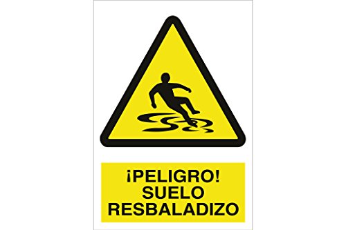 Plimpo Señal Poliestireno 148X105 ¡Peligro! Suelo Resbaladizo En Oferta Cofan A25Pl148105 ¡Peligro Suelo Resbaladizo