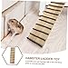 CIYODO Hamster Ladder Toy Wooden Cage Ramp for Small Pets Hamster Climbing Toy and Cage Ornament Safe Natural Material Exercise Accessory 19.3In
