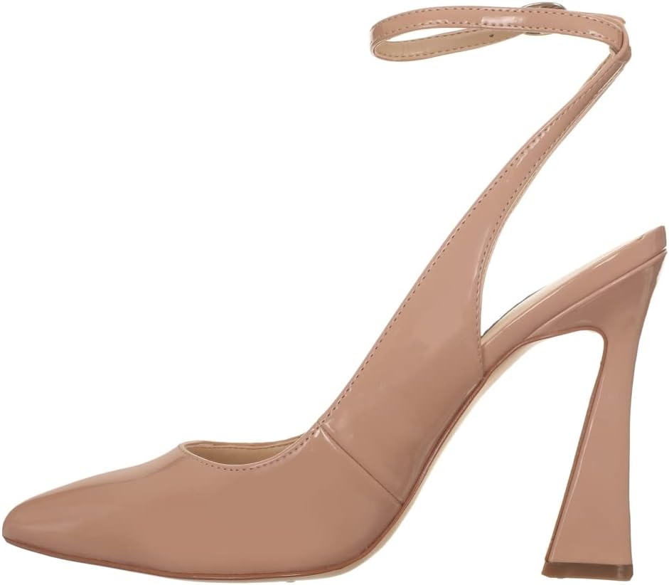NINE WEST womens Tabita3 Pump, Natural Patent Leather, 8.5 US